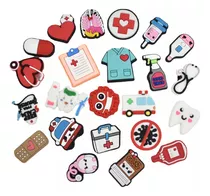 Pins/botons/jibbitz Crocs Enfermagem Medicina Com Kit 10