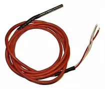 Sensor Pt100 Vaina Aisi 304  6x100mm 1 Mt De Cable 3 Hilos