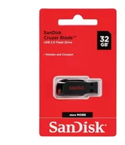 Pendrive Sandisk Cruzer Blade 2.0 Flash 32gb - Original