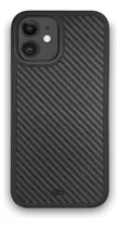 Para iPhone 12 Capa Fibra Carbono Premium Anti Impacto 6.1 Cor Preto