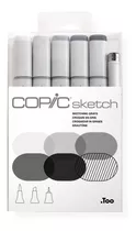 Marcadores Copic Sketch X 5  Croquis En Gris  + Multiliner