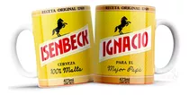 Taza Personalizada Cerveza Isenbeck Con Tu Nombre P/regalo