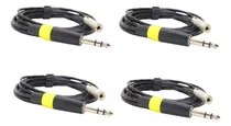 4 Cables Miniplug Hembra A Plug Estereo 5 Mts Cada Uno Hamc