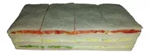 48 Sandwich Triples De Miga Exquisitos!!!! Grandes