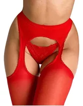 Medias Panty Bucaneras Portaligas De Lycra Abiertas Art 401