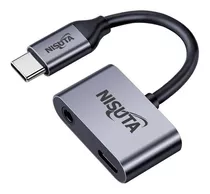 Nisuta Adaptador Usb Tipo C Macho A Usb Tipo C Hembra + 3.5m