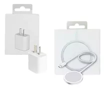 Cargador Inalámbrico Magsafe + Adaptador 20w Para iPhone