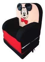 Asiento Infantil Sillon Cama Sofa Individual Niños Mickey