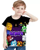 G Playera Infantil Game Angry Geometry Dash Para Niñas