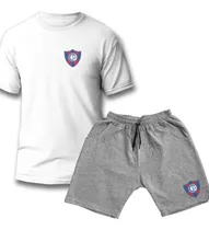 Conjunto Remera  Blanco Y Short Cortos Futbol Sudamericano