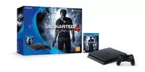 Sony Playstation 4 Slim 500gb Uncharted 4: A Thief's End Bundle Cor Preto Onyx