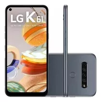 Smartphone LG K61 128 Gb Titânio 4 Gb Ram Lm-q630baw - Novo!