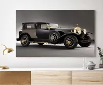 Cuadro Decorativo Rolls Royce Clasico  Arte Canvas 50x75cm