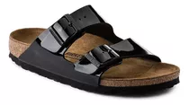 Sandalias Birkenstock Arizona Bf Patent Black X Talle - Rex