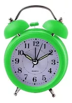 Reloj Despertador Antiguo Metalico Doble Campana Colores