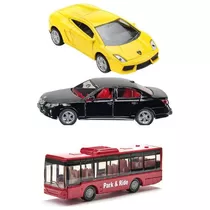 Kit 3 Siku Bmw 545i, Lamborghini E Bus #1:55  (promoção)