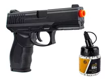 Pistola Airsoft Com Munição Mod 24/7 Cal 6mm E 1000 Bolinhas