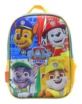 Mochila Espalda Paw Patrol Jardin Pw106 Orig. 12'' Color Celeste/amarillo