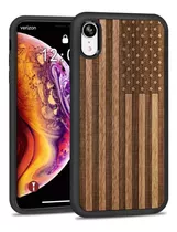 Case Protetor P/ iPhone XR - Estados Unidos Madeira - Jubeco