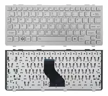 Teclado Para Netbook Toshiba Nb200 Nb205 Prata Com Moldura