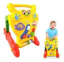 Andador Infantil Bebe Didático Educativo Brinquedo 2 Em 1