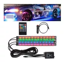 Tira Led Tuning Auto Rgb Chasis Interior Audiortitmica 12v