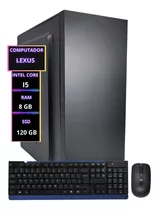 Pc Cpu Computador Intel Core I5 8gb Ssd 120gb + Kit S/fio