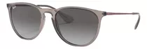 Ray-ban Erika Color Mix Rb4171 - Grey - Degradada - Polished Shiny Transparent Grey - Nailon - Bordeaux - Metal - Standard