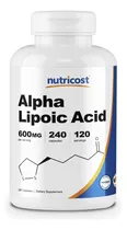 Ácido Alfa Lipoico 600mg X 240 Pastillas Americano