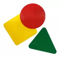 Tarjeta Arbitro Hockey 3 Colores Amarillo Rojo Verde Figuras