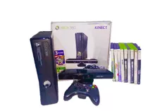 Xbox 360 Original Con Su Caja,kinnect, Un Control Y 9 Juegos