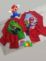 Vestido Traje De Baño Niño Mario Bross Y Luigi