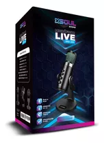 Microfono Gamer Soul Condenser Live Xmic 400 Luz Led Rgb