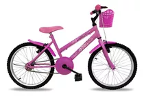 Bicicleta  De Passeio Infantil Power Bike Feminina Aro 20 Freios V-brakes Cor Branco Com Descanso Lateral