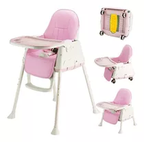 Silla /mesa Comedor De Bebe 3 En 1 De Lujo Asiento Cuerina