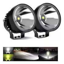 Par 4''faros Auxiliares Redondos Led Niebla Jeep Wrangler Jk