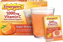 Vitamina C De 1000 Mg En Polvo. Emergen C. Naranja. Importad