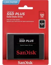 Hd Ssd Plus Sandisk 120gb Sata 3 Sdssda-120g-g27 C/ Nota Nfe