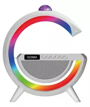 Lámpara De Mesa Rgb Parlante Bluetooth Carga Inalambrica Usb