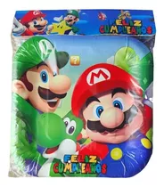 Platos Mario Bros × 6 Cotillón Nuevo Cumpleaños Videojuegos 