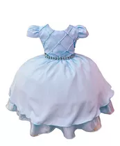Vestido Cinderela Frozen Infantil Aniversário Cod. 11507