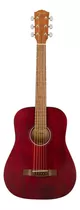 Guitarra Acústica Infantil Fender Fa-15 Para Diestros Red
