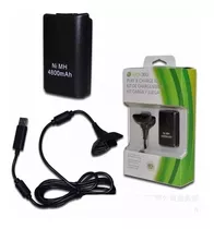 Kit Carga Y Juega Para Control Xbox 360 Cable Y Pila