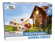 Quebra Cabeça Os Três Porquinhos Infantil Didático Puzzle