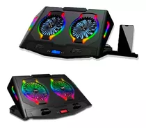 Cooler Para Laptop Gamer Rgb Cybercol Ha-n10 Hasta 17 Pulgad