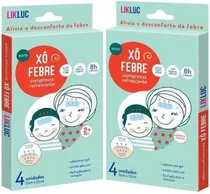 Kit 2 Xô Febre Adesivos Refrescantes Em Gel