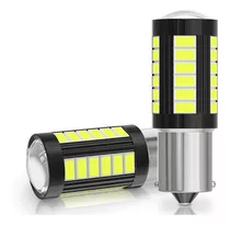 Par Ampolletas Led 1157 Bay15d P21/5w Ambar 12v-24v 33 Led