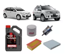 Kit De 4 Filtros Ford Fiesta Ecosport Wega Y Motul 10w40 X4 