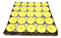 Velas Flotantes / Tealight Pack 50 Unidades Color Amarillo