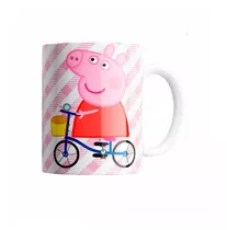 Taza Plástica Sublimada Personalizada Infantil Peppa Pig